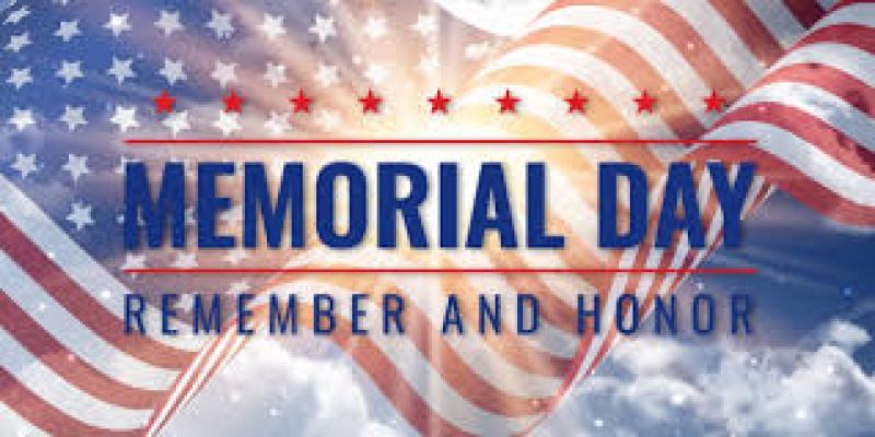 CLOSED FOR MEMORIAL WEEKEND